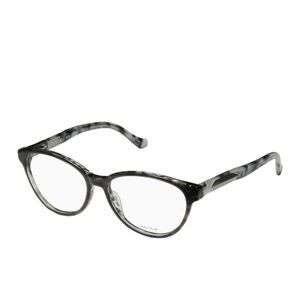 KENSIE “Stellar” Frames Cateye Black/Gray Granite Eyeglasses Demo 51-15-135 NWT